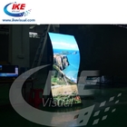 Rubber Digital Curved LED Display Screen P4 1000 Nits 5000:1 Full Color