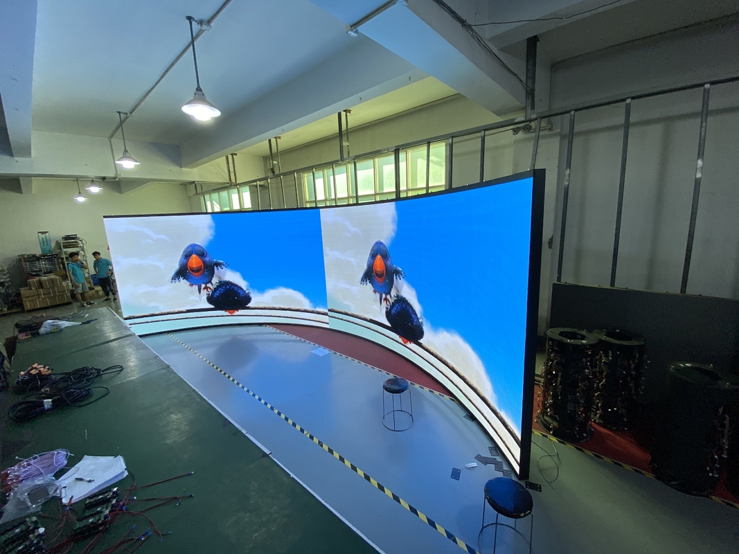 Splicing P3 Indoor LED Display Screen Video Wall Curved SMD 1515