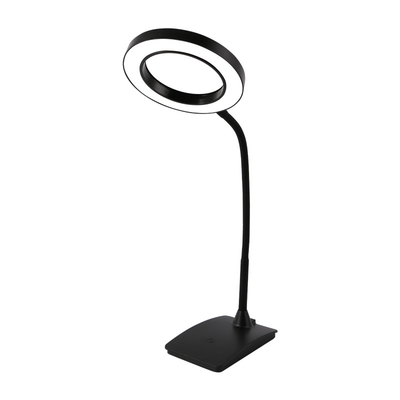 Bentuk Cincin Lampu LED Hemat Energi Lembut Pelindung Mata Pengisian USB DC 5V
